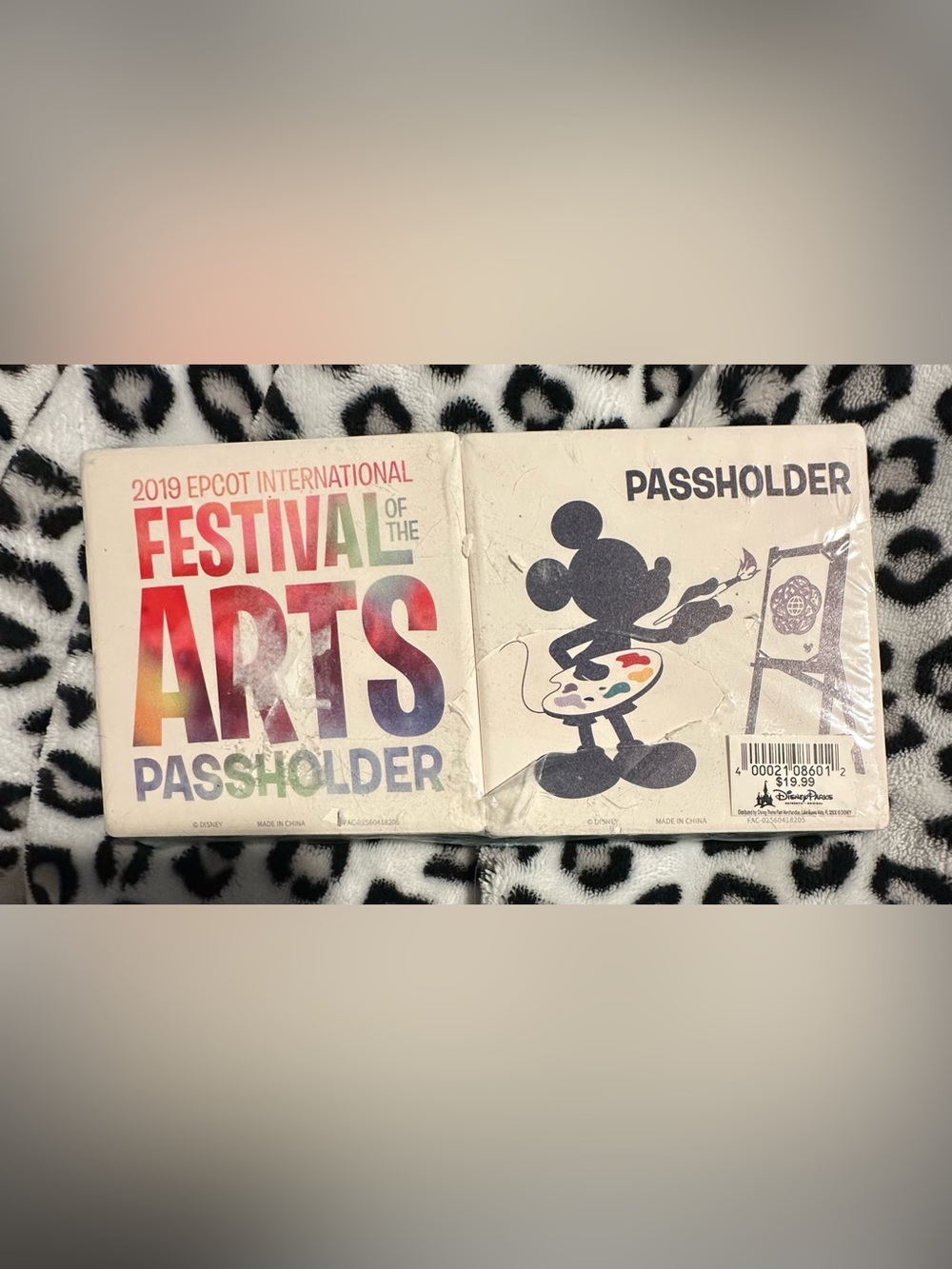 Disney 2019 Epcot Festival of the Arts Passholder Card Coasters- Rainbow Colors